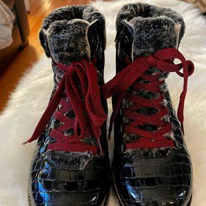 Rieker Swetlana Winter Boot Shearling Lined 39 Barely Worn